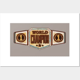 Wrestling Belt World Champion Posters and Art